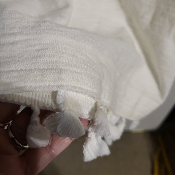 NWOT J CREW FRINGE TASSEL LONG SLEEVE TOP SZ XS - Picture 4 of 6